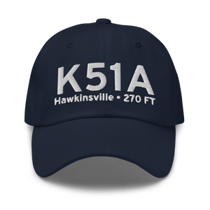 Hawkinsville Pulaski County Airport (K51A) ICAO Hat