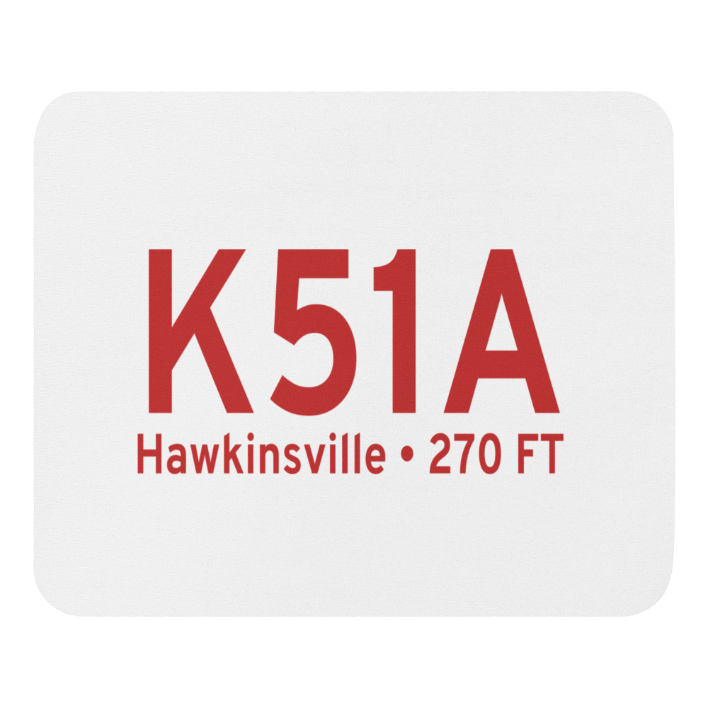 Hawkinsville Pulaski County Airport (K51A) ICAO  Mouse Pad 
