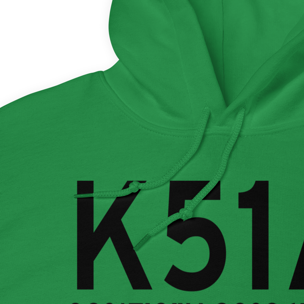 Hawkinsville Pulaski County Airport (K51A) ICAO Hoodie Sweatshirt 