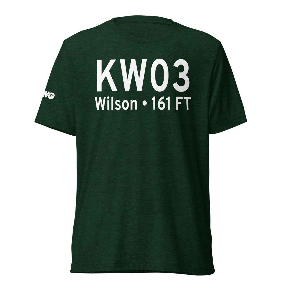 Wilson Industrial Air Center Airport (KW03) ICAO Tri-blend T-Shirt 