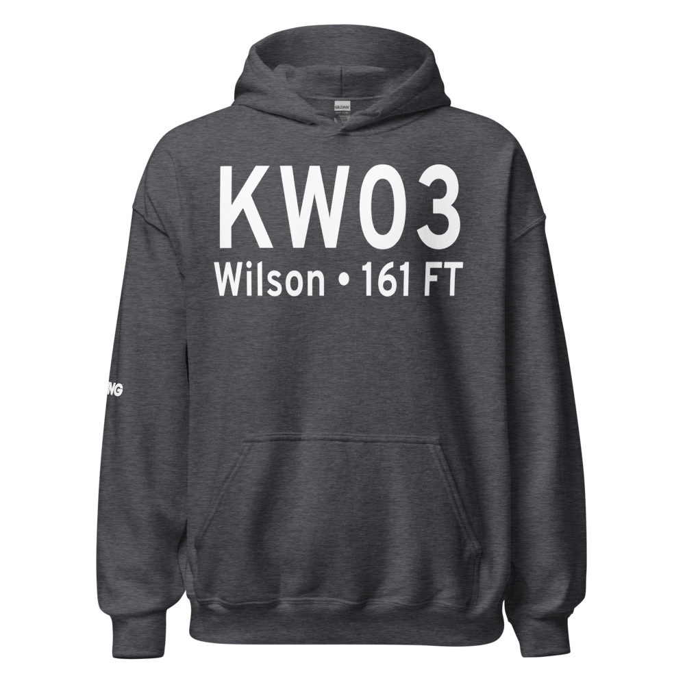 Wilson Industrial Air Center Airport (KW03) ICAO Hoodie Sweatshirt 
