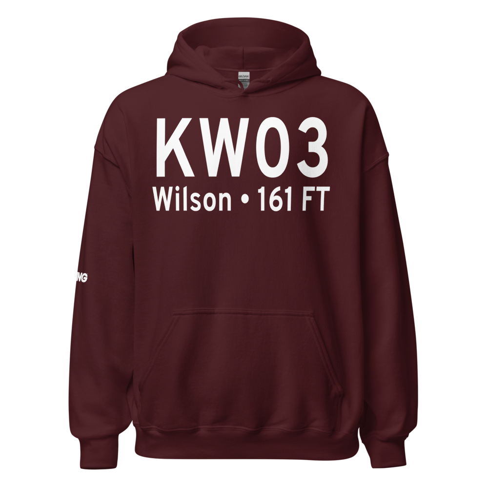 Wilson Industrial Air Center Airport (KW03) ICAO Hoodie Sweatshirt 