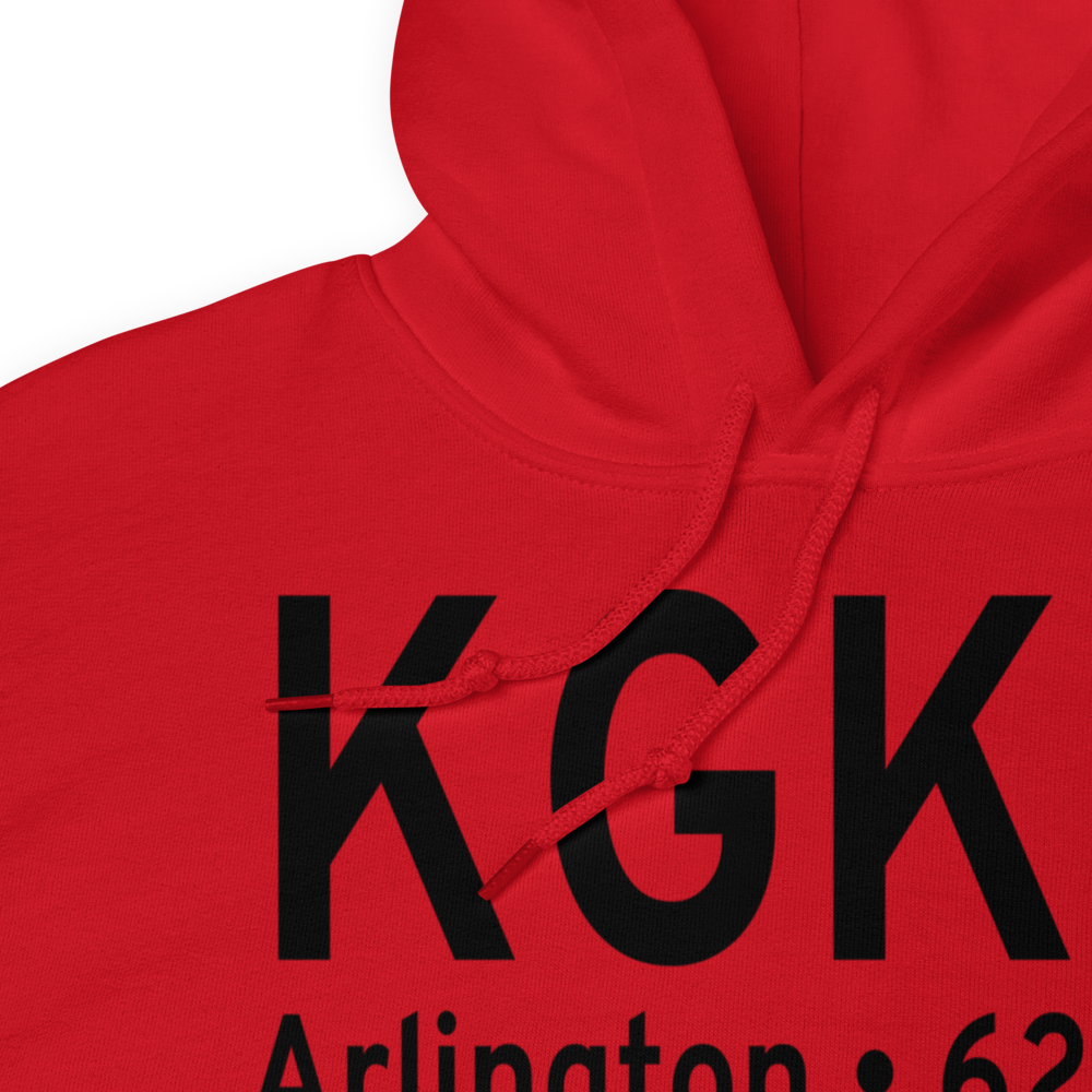 Arlington Municipal Airport (KGKY) ICAO Hoodie Sweatshirt 