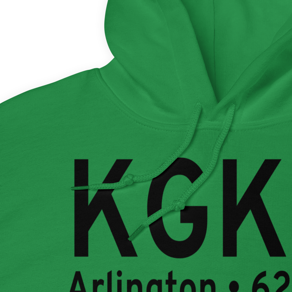 Arlington Municipal Airport (KGKY) ICAO Hoodie Sweatshirt 