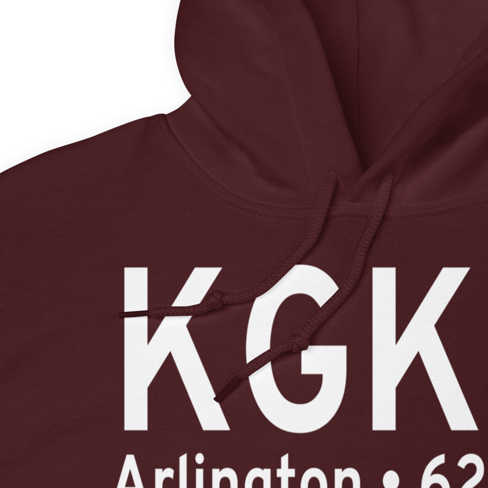 Arlington Municipal Airport (KGKY) ICAO Hoodie Sweatshirt 