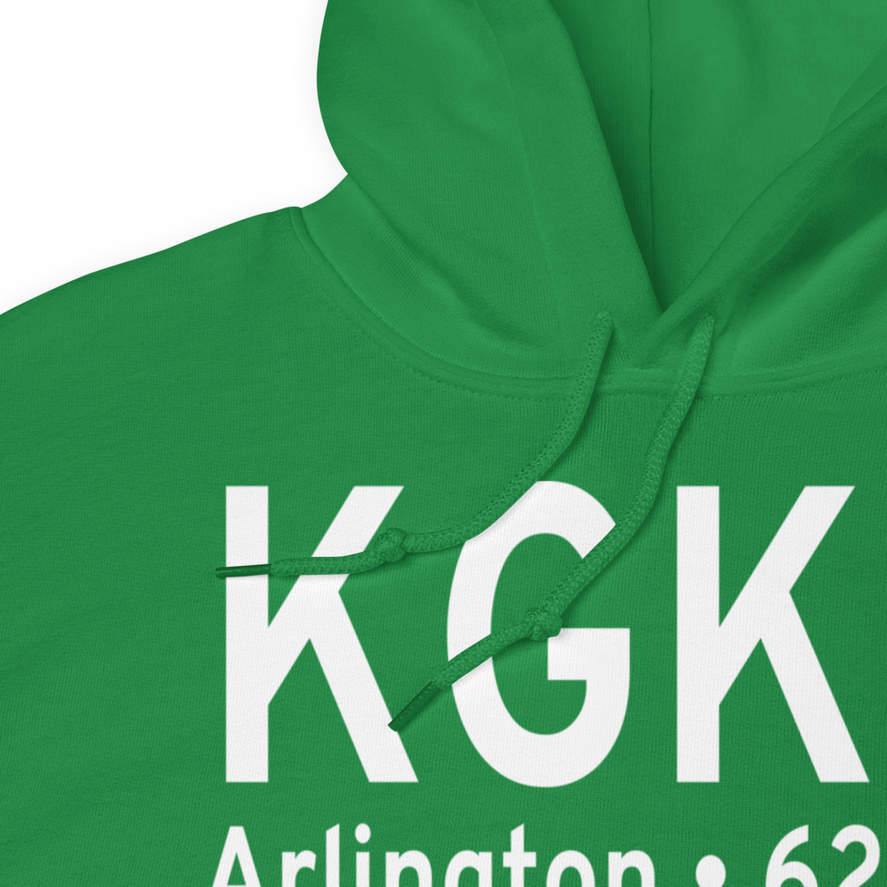 Arlington Municipal Airport (KGKY) ICAO Hoodie Sweatshirt 