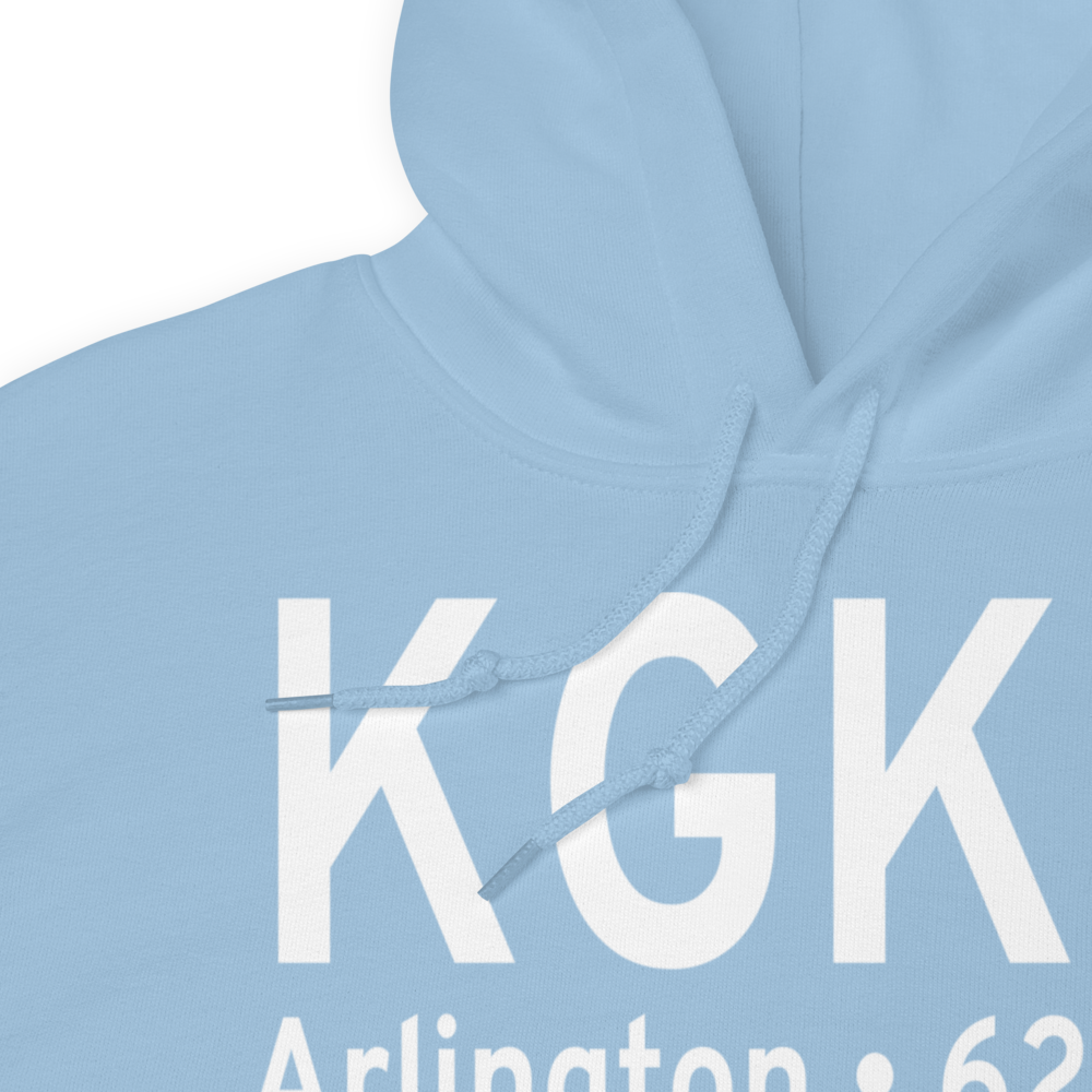 Arlington Municipal Airport (KGKY) ICAO Hoodie Sweatshirt 