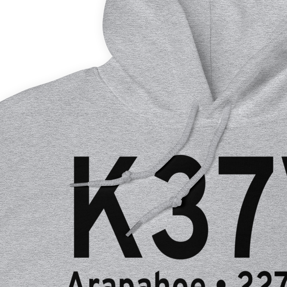Arapahoe Municipal Airport (K37V) ICAO Hoodie Sweatshirt 