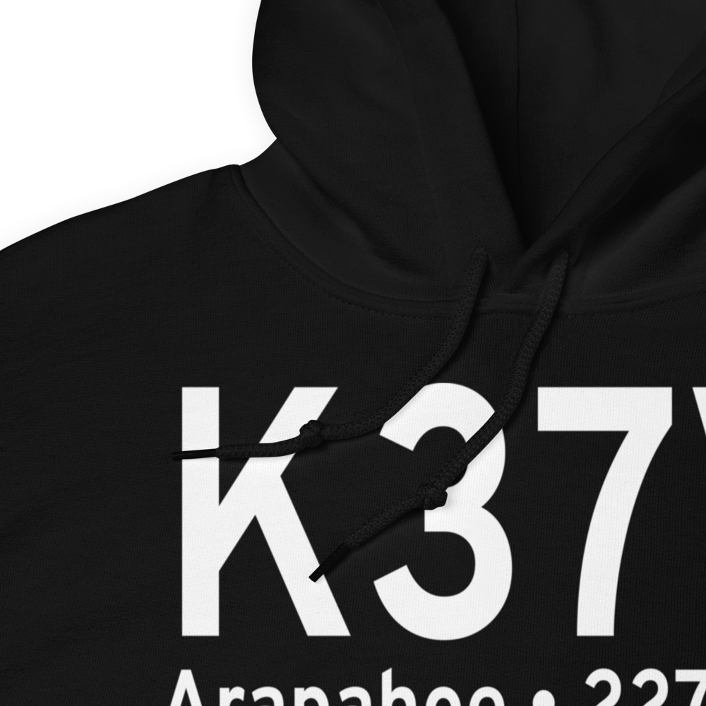 Arapahoe Municipal Airport (K37V) ICAO Hoodie Sweatshirt 