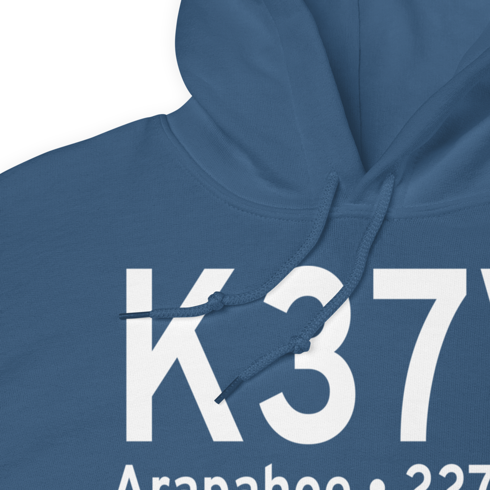 Arapahoe Municipal Airport (K37V) ICAO Hoodie Sweatshirt 