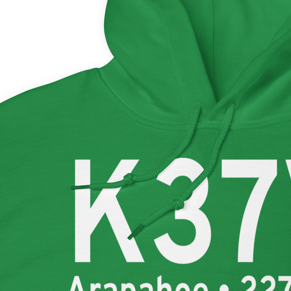 Arapahoe Municipal Airport (K37V) ICAO Hoodie Sweatshirt 