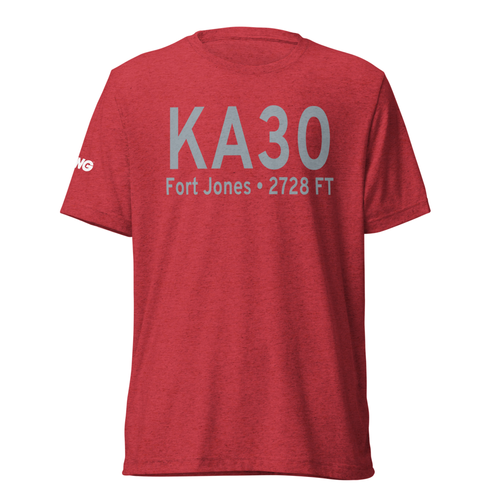 Scott Valley Airport (KA30) ICAO Tri-blend T-Shirt 