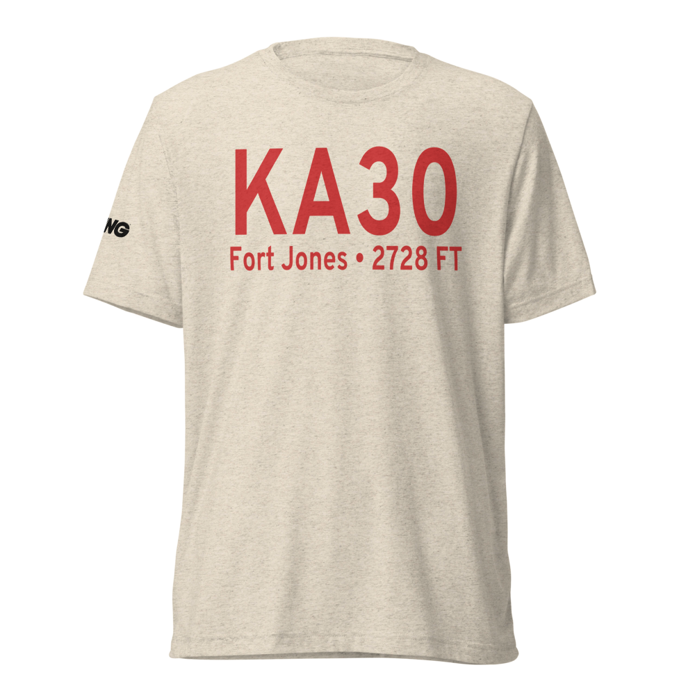 Scott Valley Airport (KA30) ICAO Tri-blend T-Shirt 