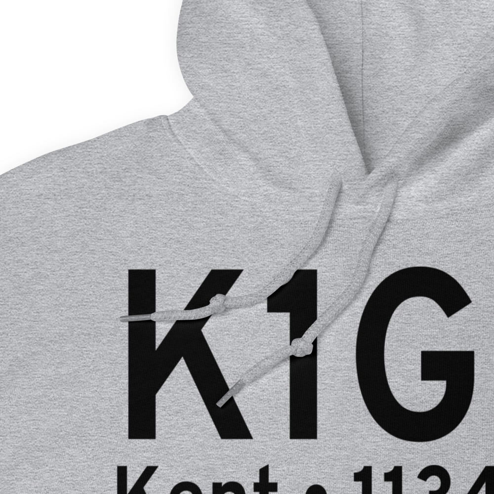 Kent State University Airport (K1G3) ICAO Hoodie Sweatshirt 