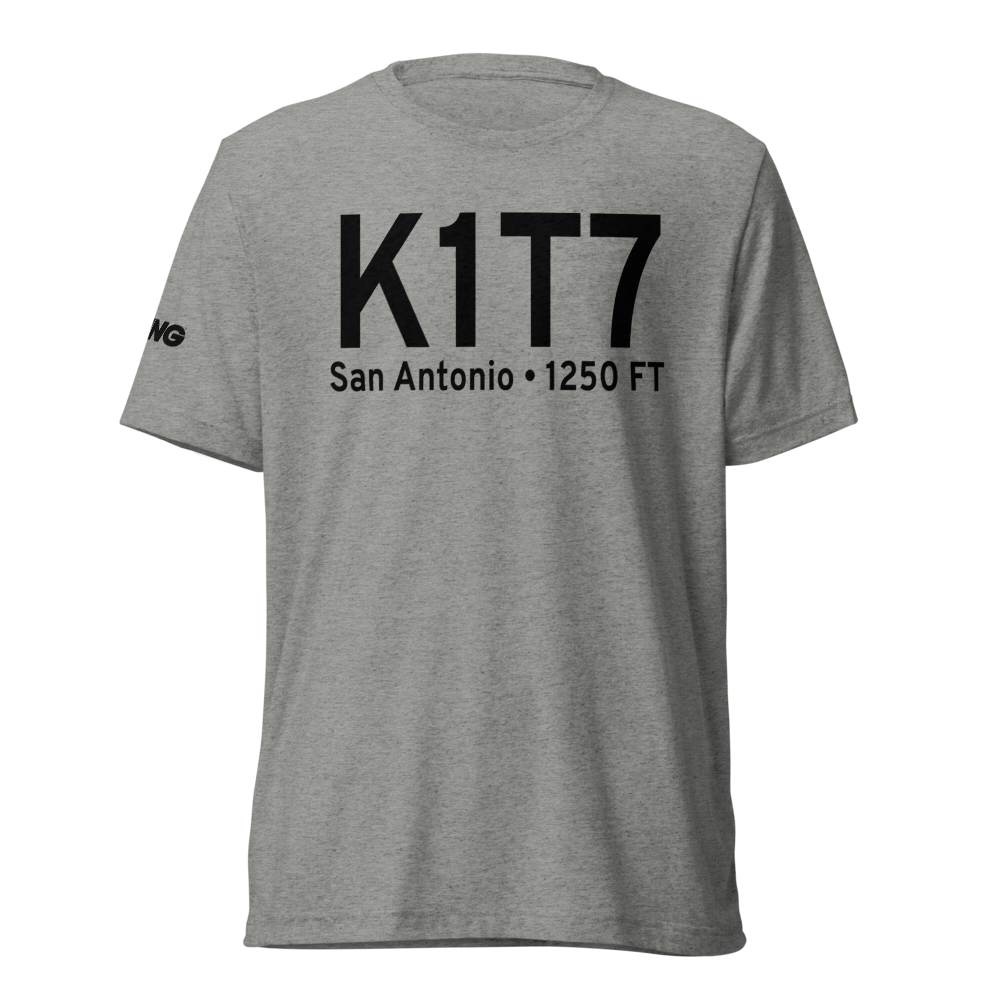 Kestrel Airpark (K1T7) ICAO Tri-blend T-Shirt 