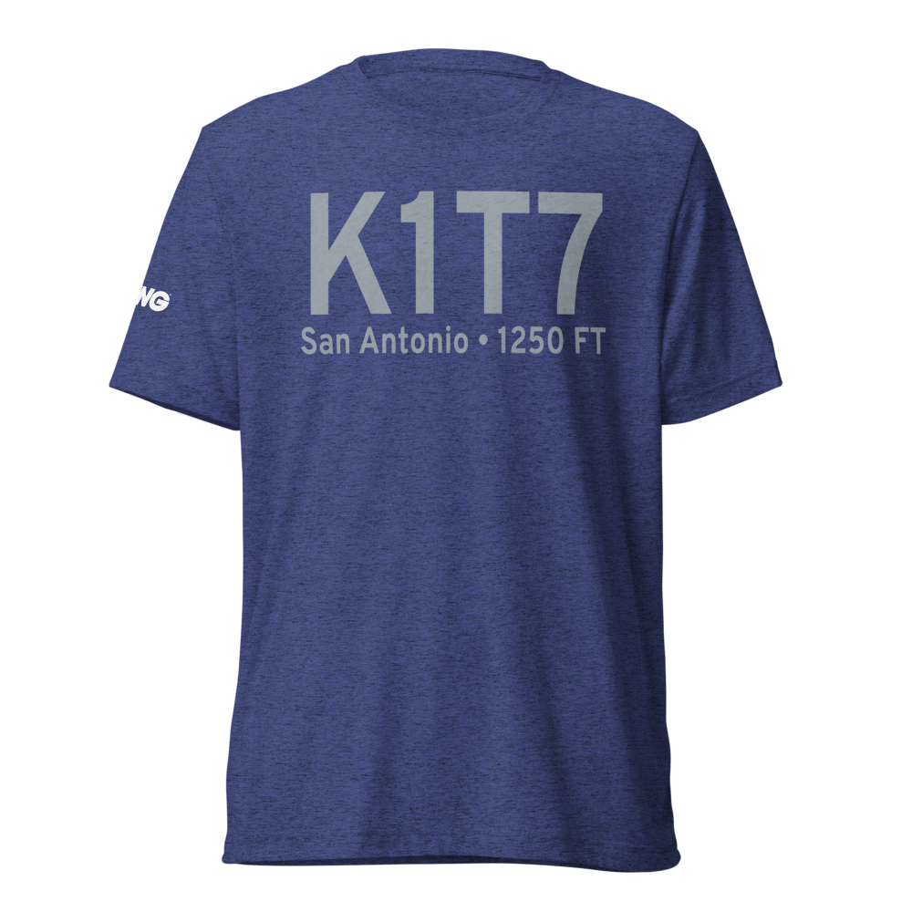 Kestrel Airpark (K1T7) ICAO Tri-blend T-Shirt 