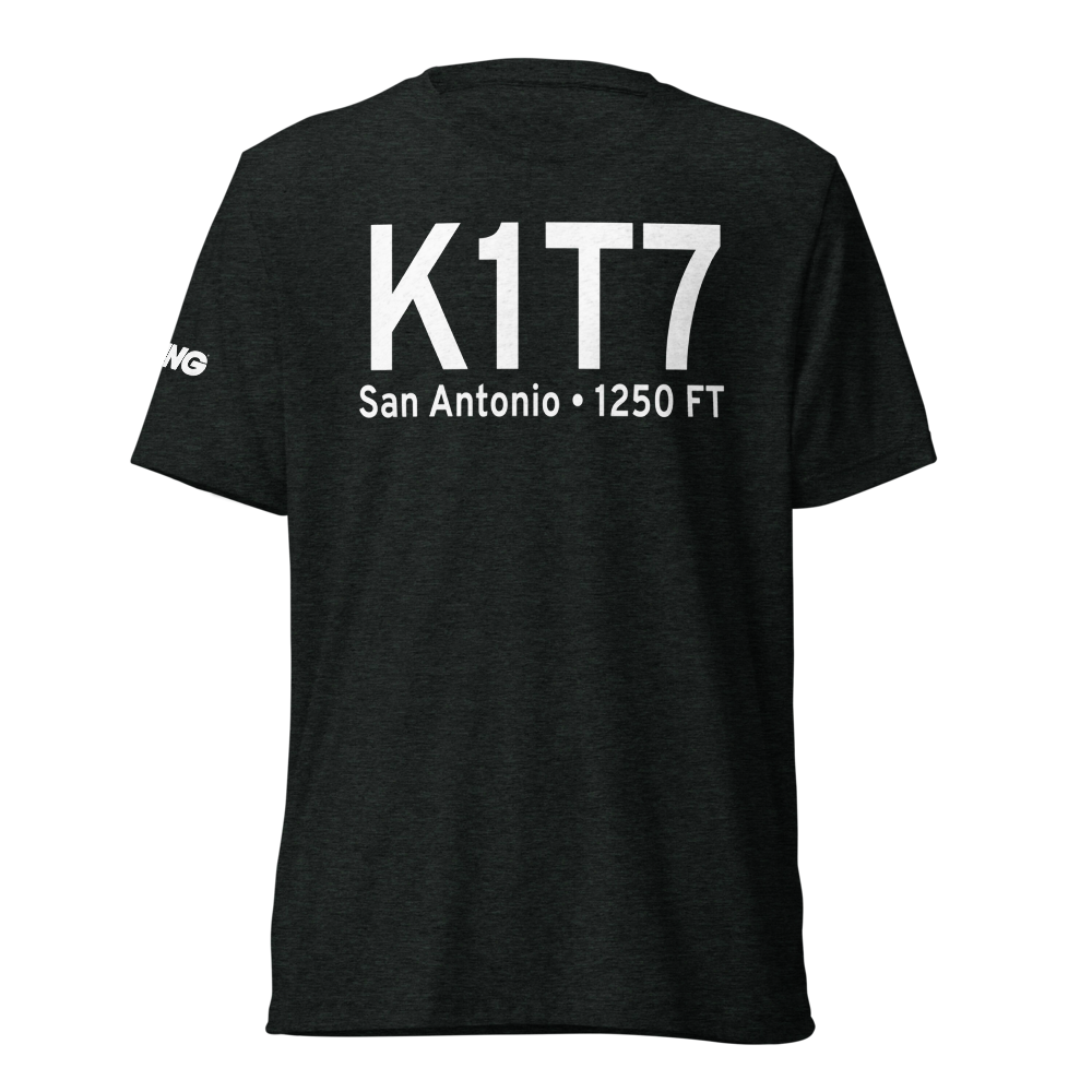 Kestrel Airpark (K1T7) ICAO Tri-blend T-Shirt 