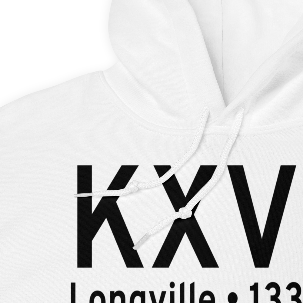 Longville Municipal Airport (KXVG) ICAO Hoodie Sweatshirt 