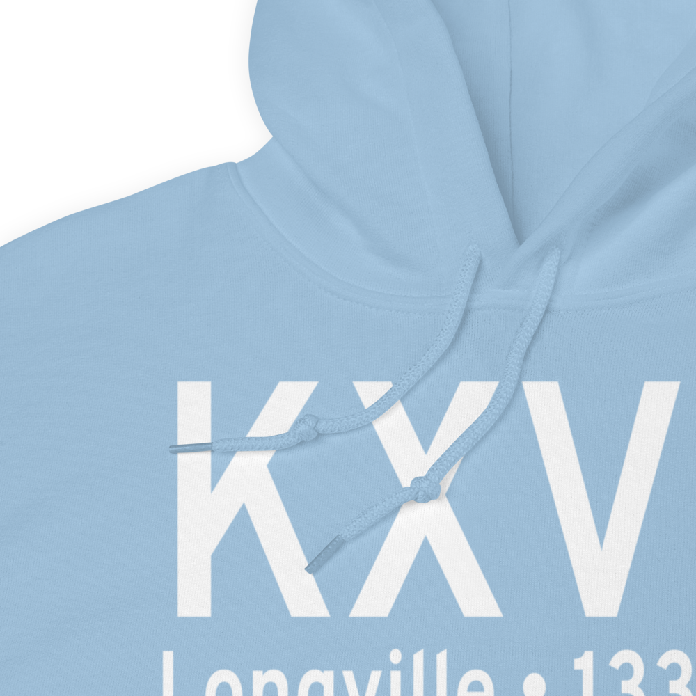 Longville Municipal Airport (KXVG) ICAO Hoodie Sweatshirt 
