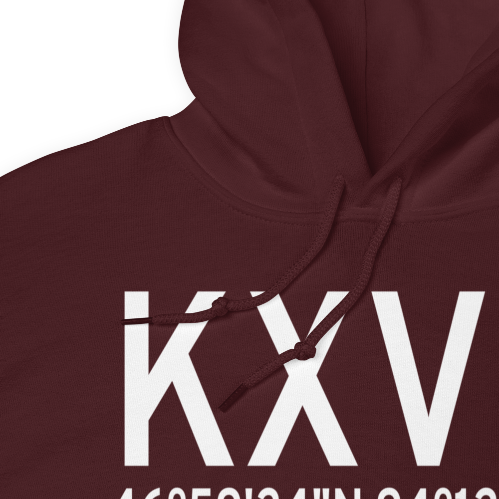 Longville Municipal Airport (KXVG) ICAO Hoodie Sweatshirt 