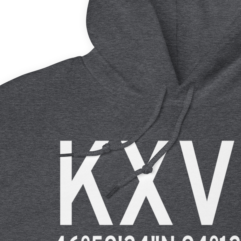 Longville Municipal Airport (KXVG) ICAO Hoodie Sweatshirt 