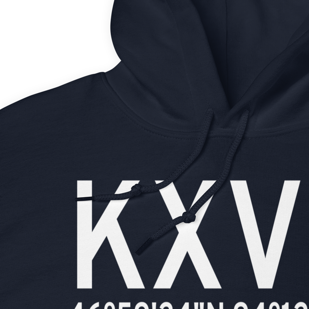 Longville Municipal Airport (KXVG) ICAO Hoodie Sweatshirt 