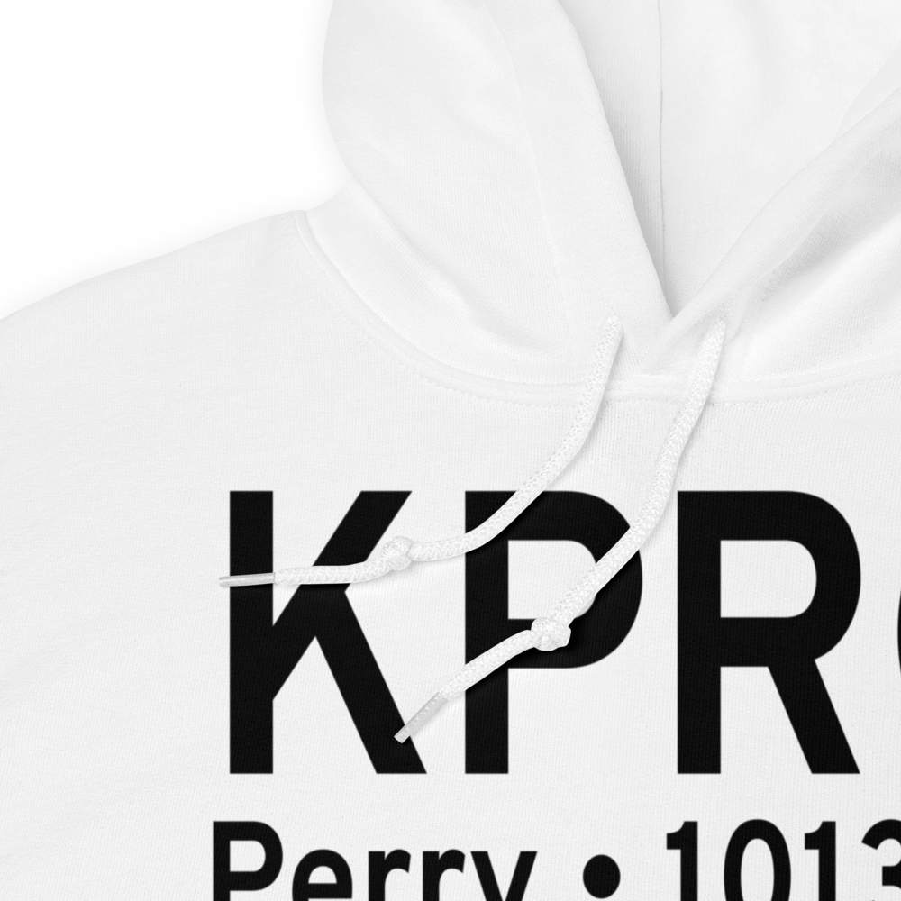 Perry Municipal Airport (KPRO) ICAO Hoodie Sweatshirt 