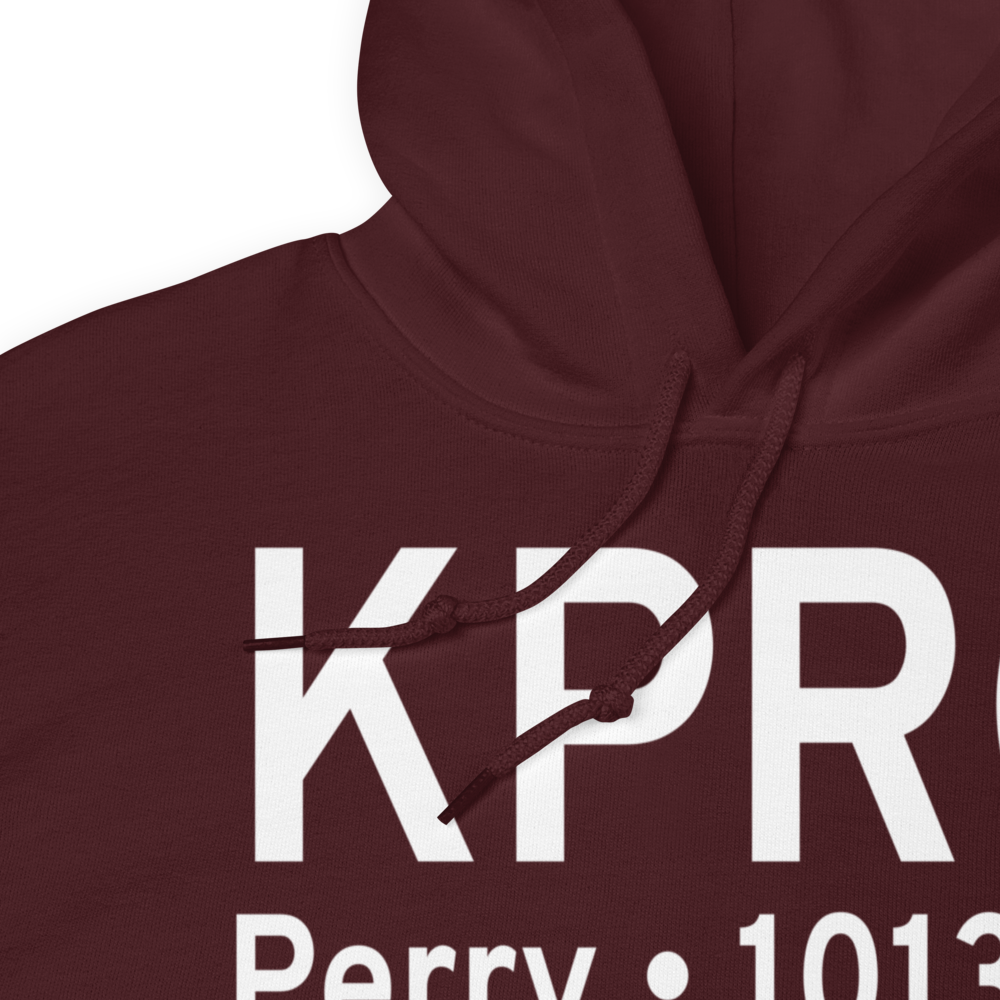 Perry Municipal Airport (KPRO) ICAO Hoodie Sweatshirt 