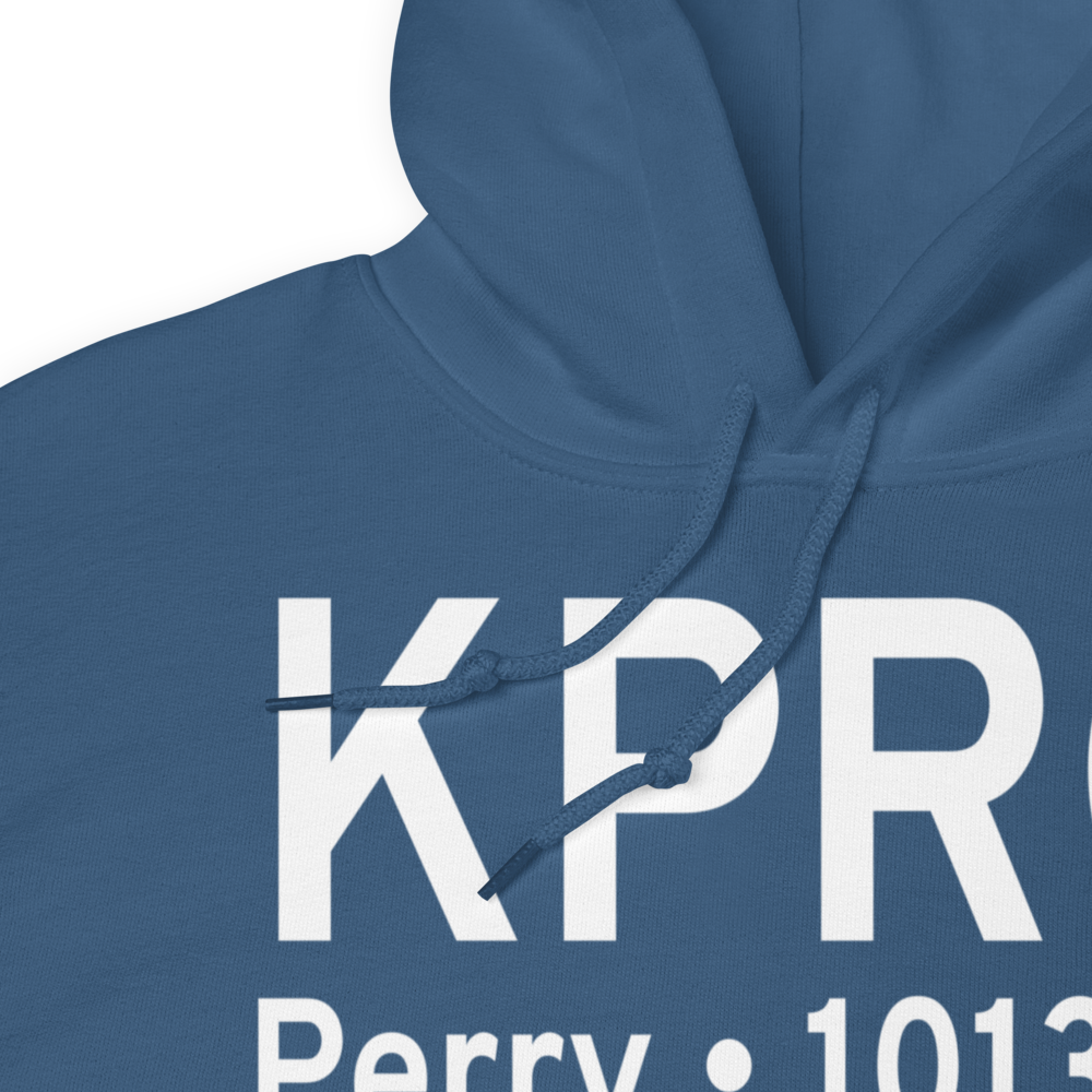 Perry Municipal Airport (KPRO) ICAO Hoodie Sweatshirt 