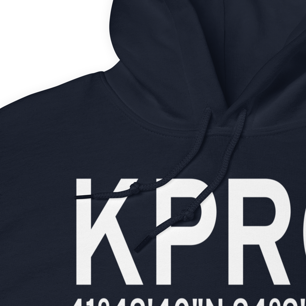 Perry Municipal Airport (KPRO) ICAO Hoodie Sweatshirt 