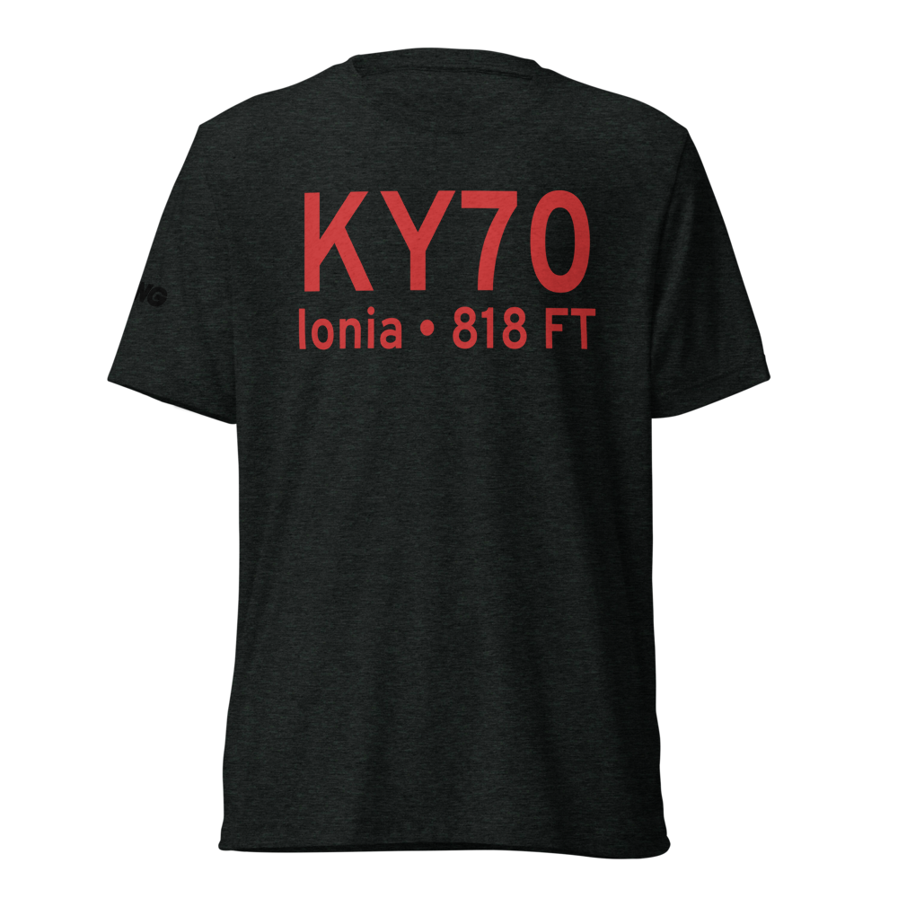 Ionia County Airport (KY70) ICAO Tri-blend T-Shirt 