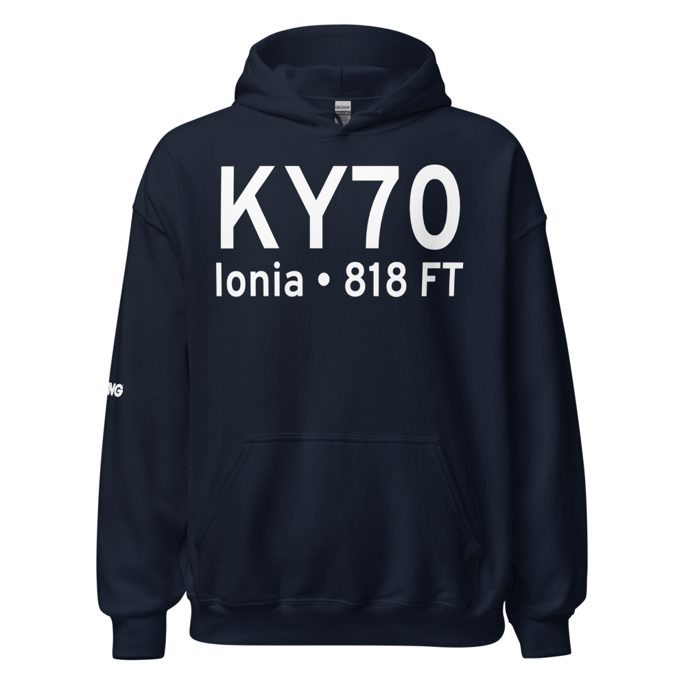 Ionia County Airport (KY70) ICAO Hoodie Sweatshirt 