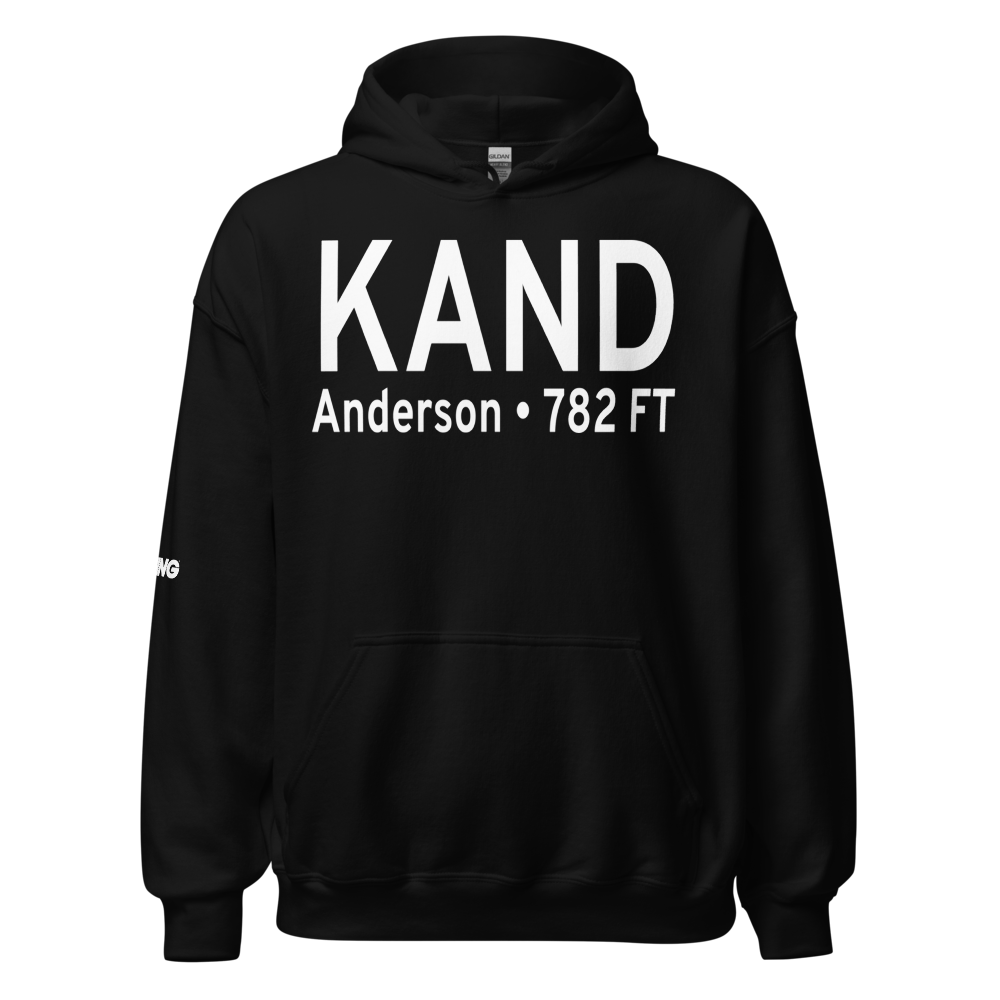Anderson Regional Airport (KAND) ICAO Hoodie Sweatshirt 
