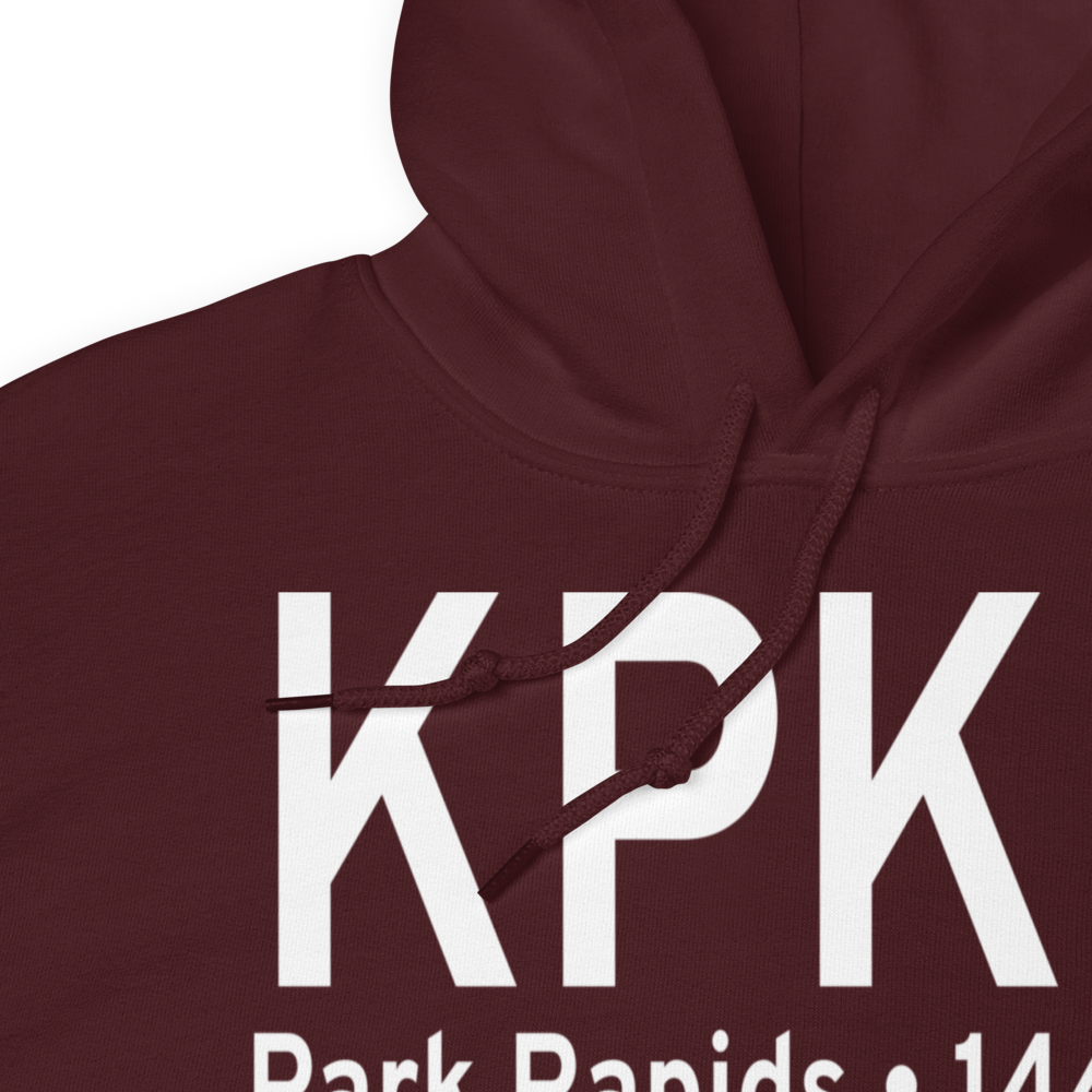 Park Rapids Municipal Konshok Field (KPKD) ICAO Hoodie Sweatshirt 