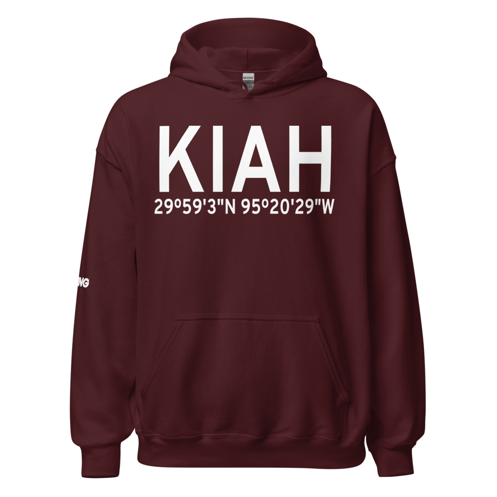 George Bush Intercontinental Houston Airport (KIAH) ICAO Hoodie Sweatshirt 