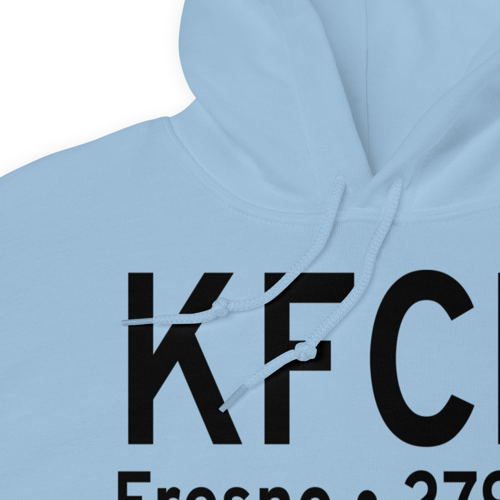 Fresno Chandler Executive Airport (KFCH) ICAO Hoodie Sweatshirt 