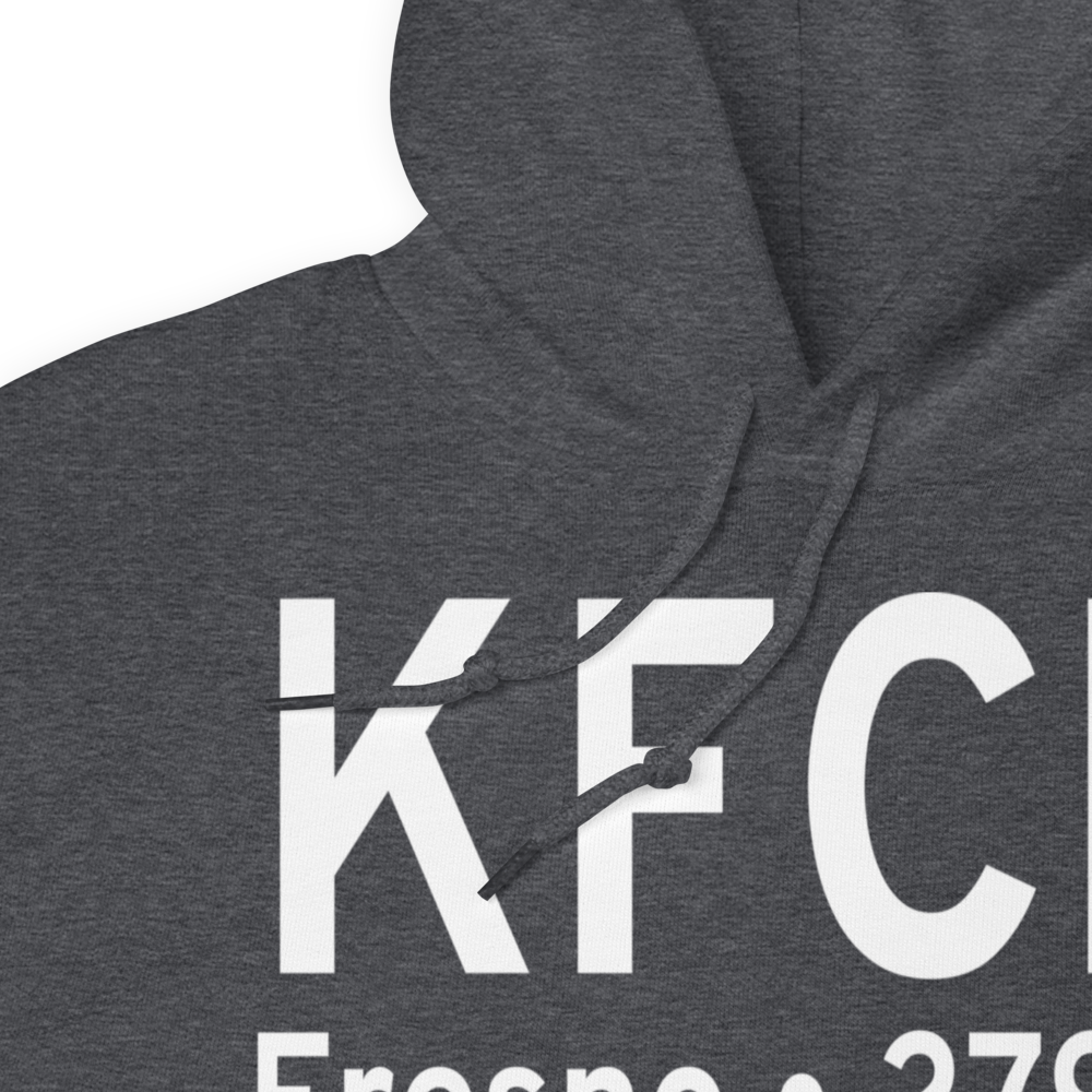 Fresno Chandler Executive Airport (KFCH) ICAO Hoodie Sweatshirt 
