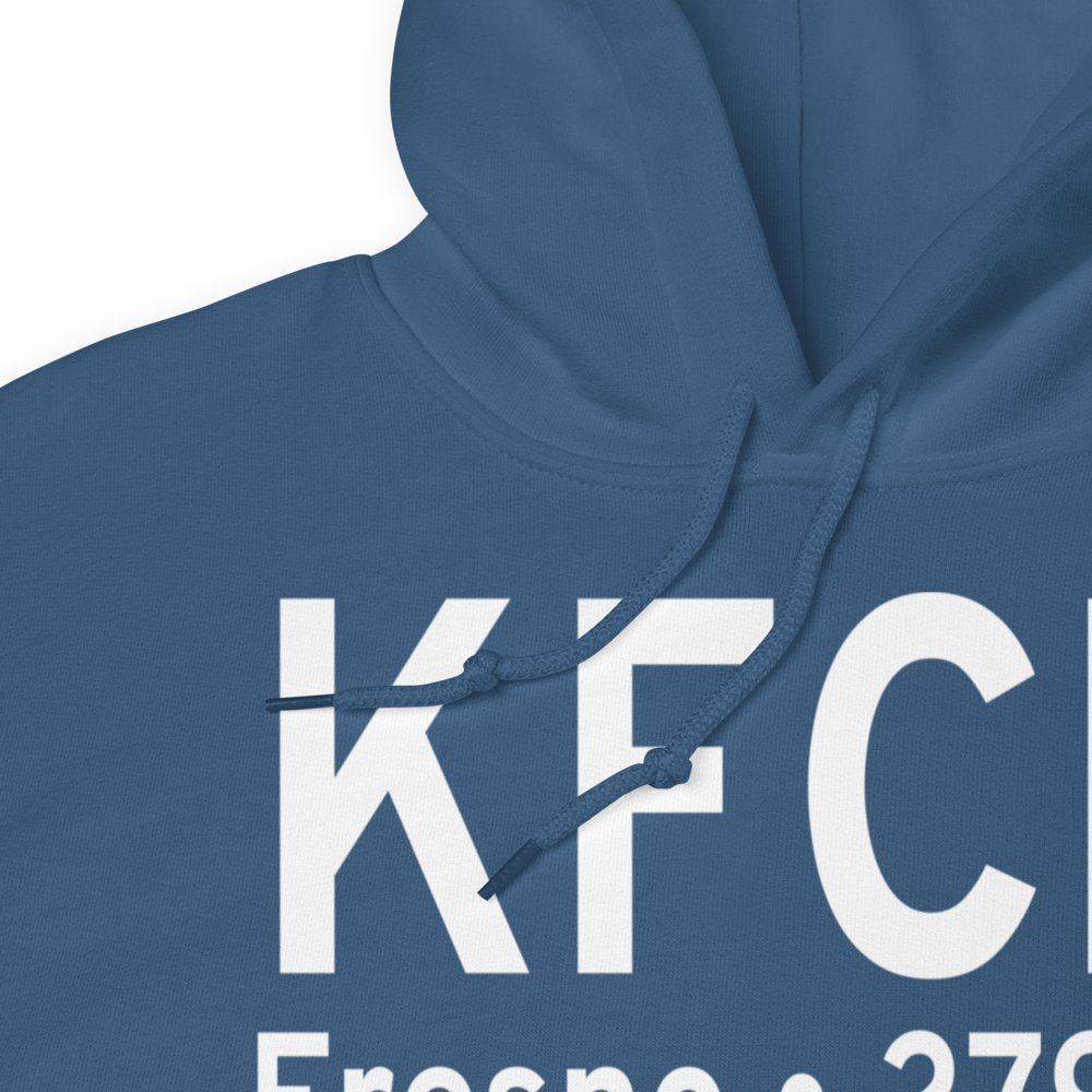 Fresno Chandler Executive Airport (KFCH) ICAO Hoodie Sweatshirt 
