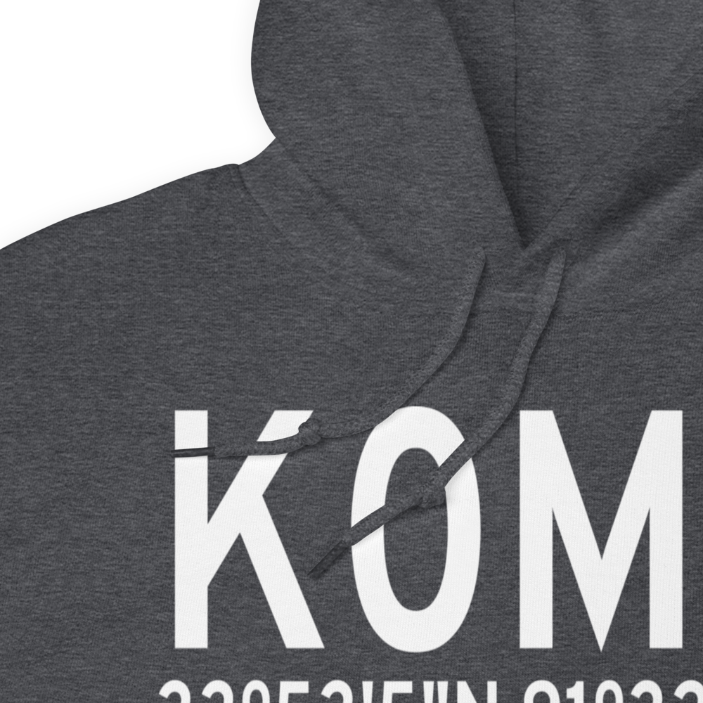 Billy Free Municipal Airport (K0M0) ICAO Hoodie Sweatshirt 