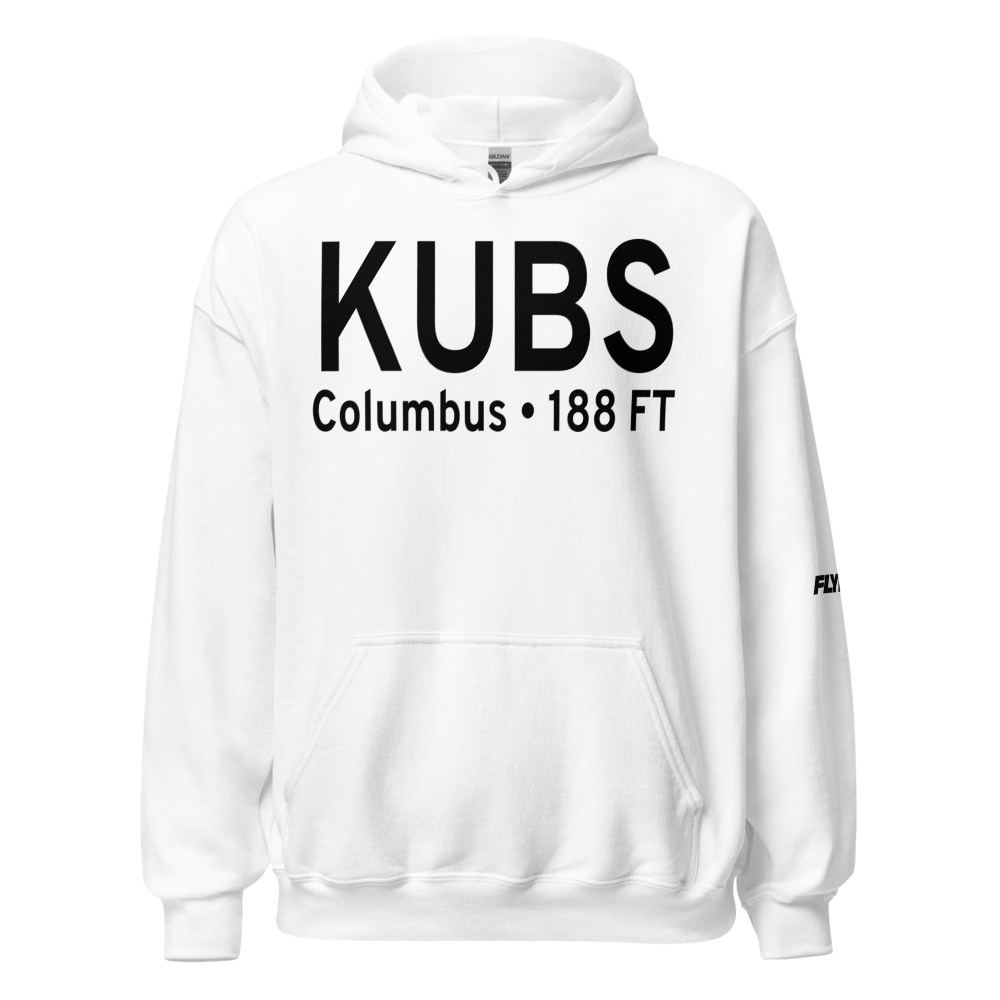 Columbus Lowndes County Airport (KUBS) ICAO Hoodie Sweatshirt 