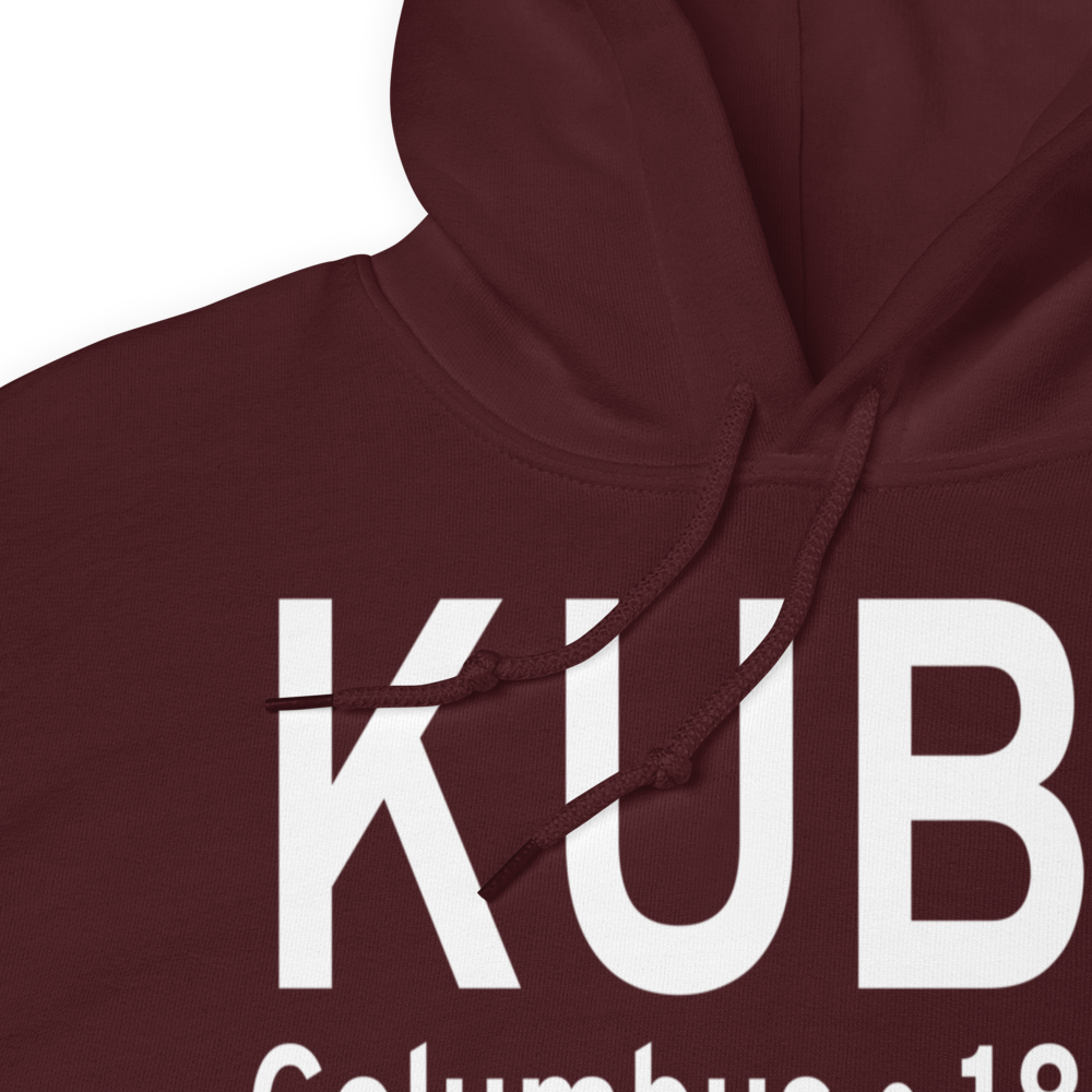 Columbus Lowndes County Airport (KUBS) ICAO Hoodie Sweatshirt 