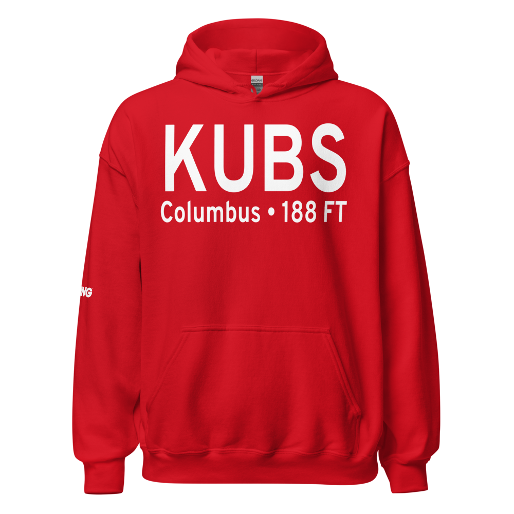 Columbus Lowndes County Airport (KUBS) ICAO Hoodie Sweatshirt 