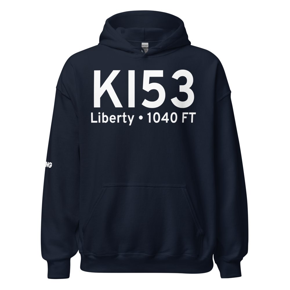Liberty-Casey County Airport (KI53) ICAO Hoodie Sweatshirt 