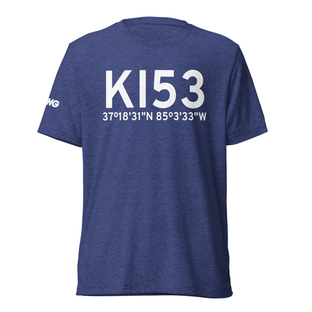 Liberty-Casey County Airport (KI53) ICAO Tri-blend T-Shirt 