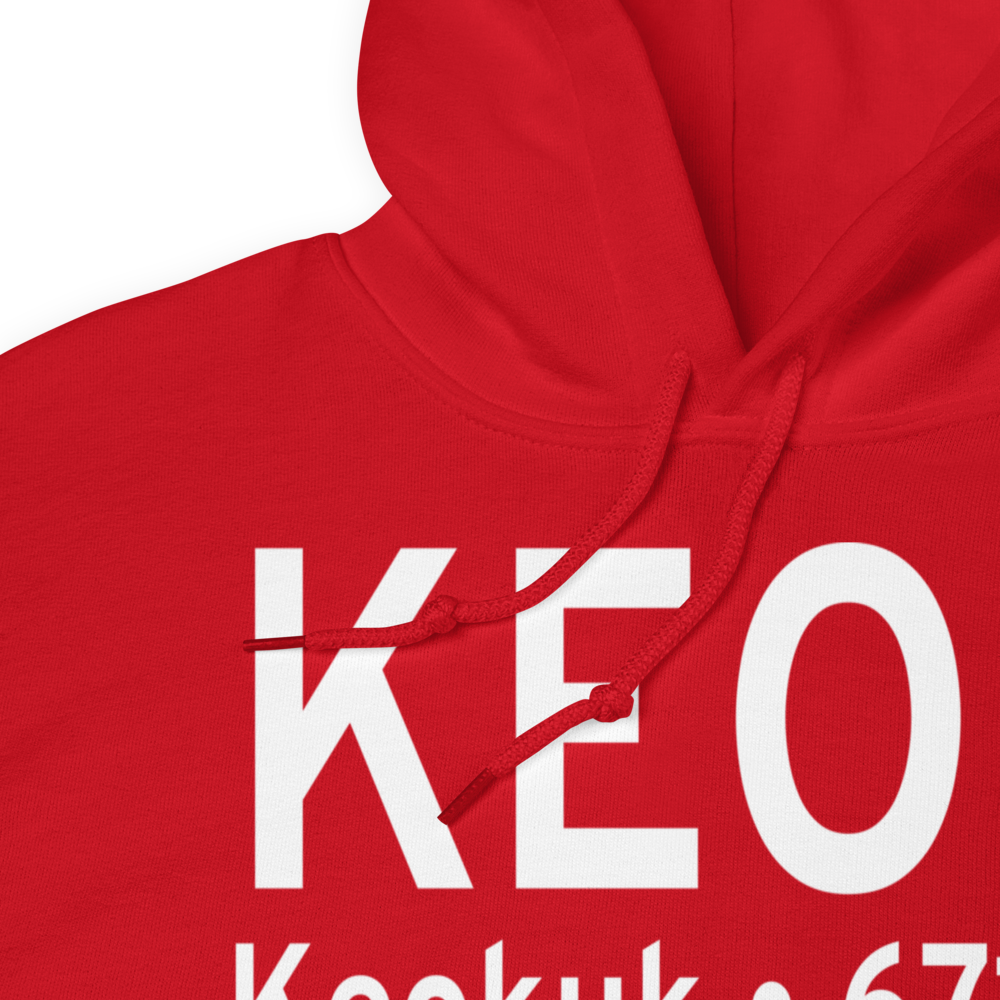 Keokuk Municipal Airport (KEOK) ICAO Hoodie Sweatshirt 