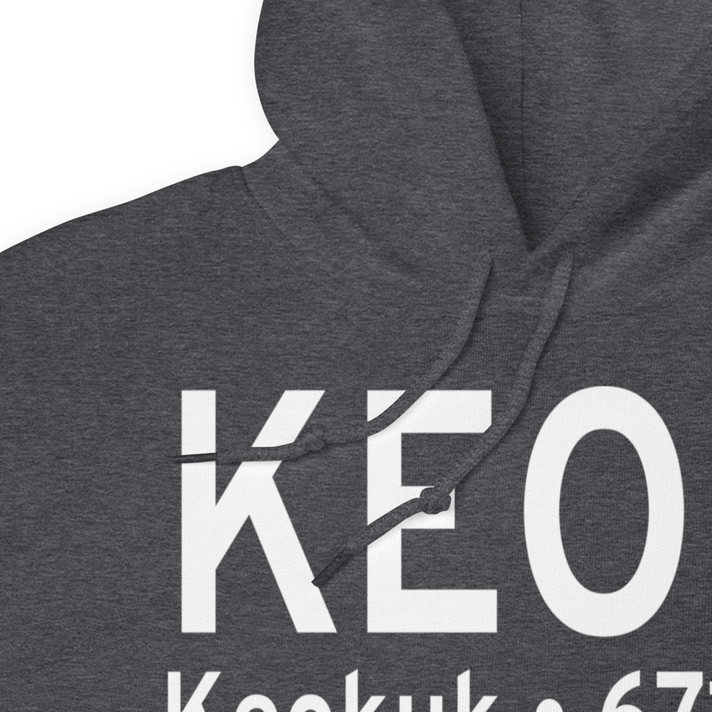 Keokuk Municipal Airport (KEOK) ICAO Hoodie Sweatshirt 