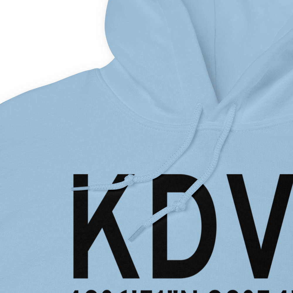 Devils Lake Regional Airport (KDVL) ICAO Hoodie Sweatshirt 
