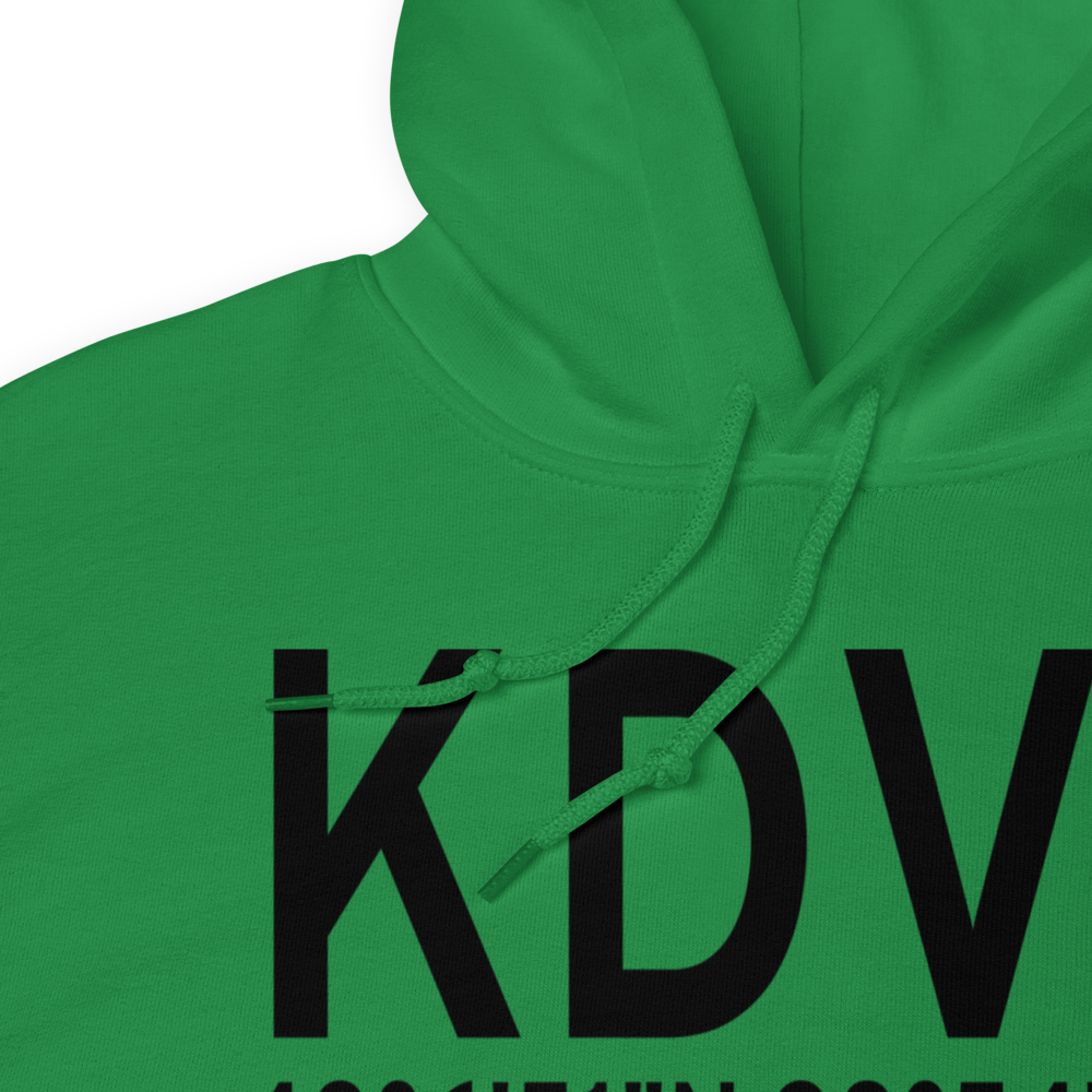 Devils Lake Regional Airport (KDVL) ICAO Hoodie Sweatshirt 