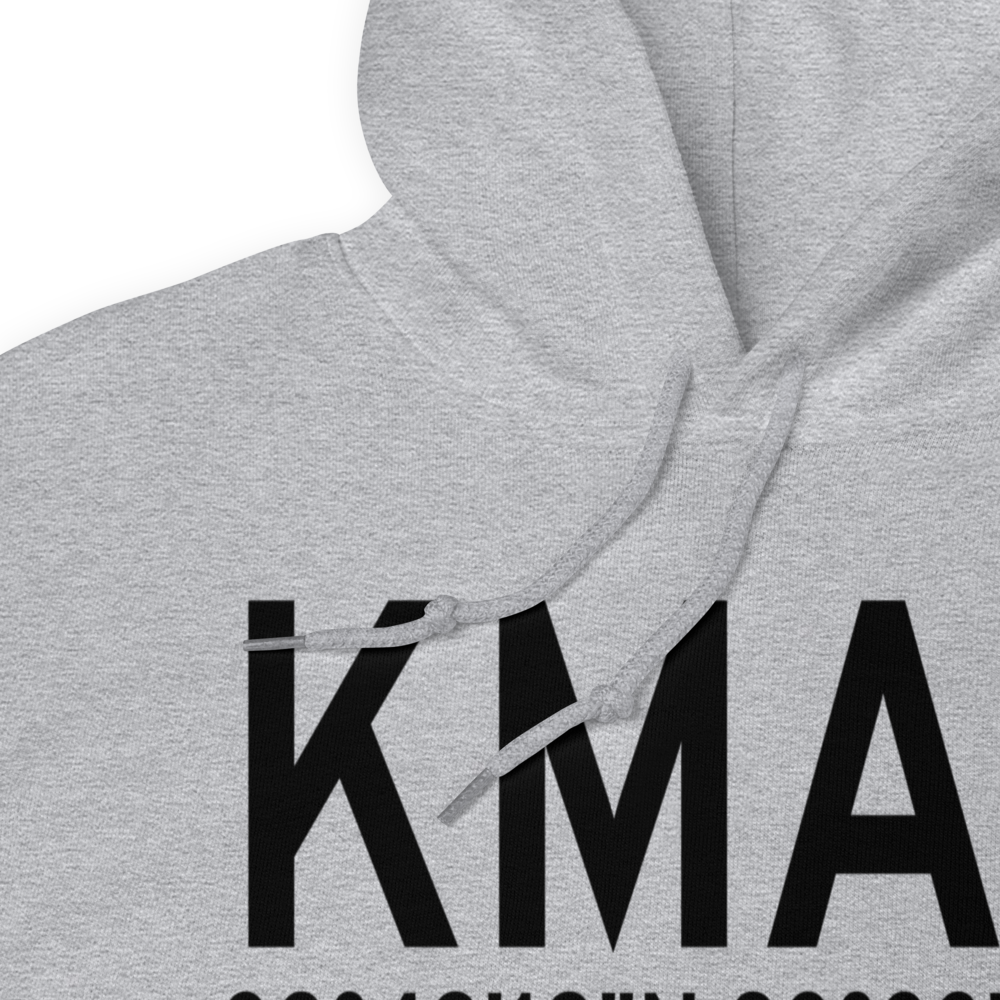 Macon Downtown Airport (KMAC) ICAO Hoodie Sweatshirt 