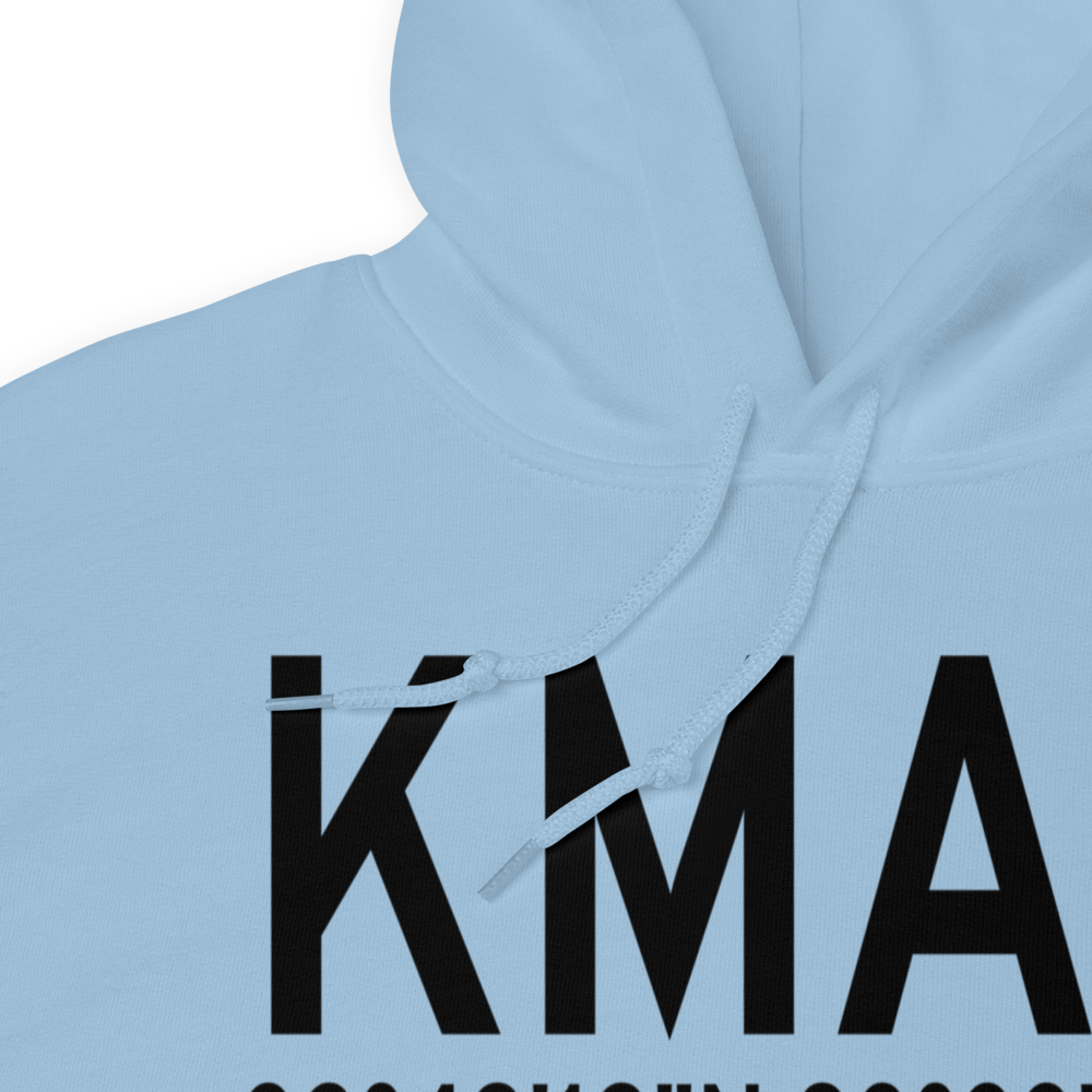 Macon Downtown Airport (KMAC) ICAO Hoodie Sweatshirt 
